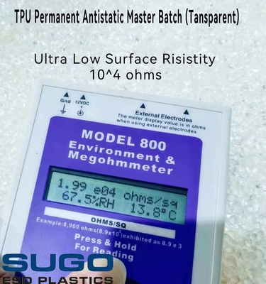 Super Transparent Anti Static TPU Masterbatch 10E4 Ohms